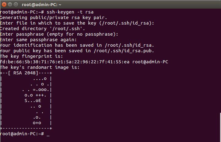 Create rsa key ubuntu
